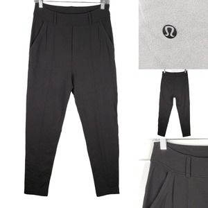 Lululemon Women's Dark Gray Joggers Size 4 Belt Loops Pockets High Rise